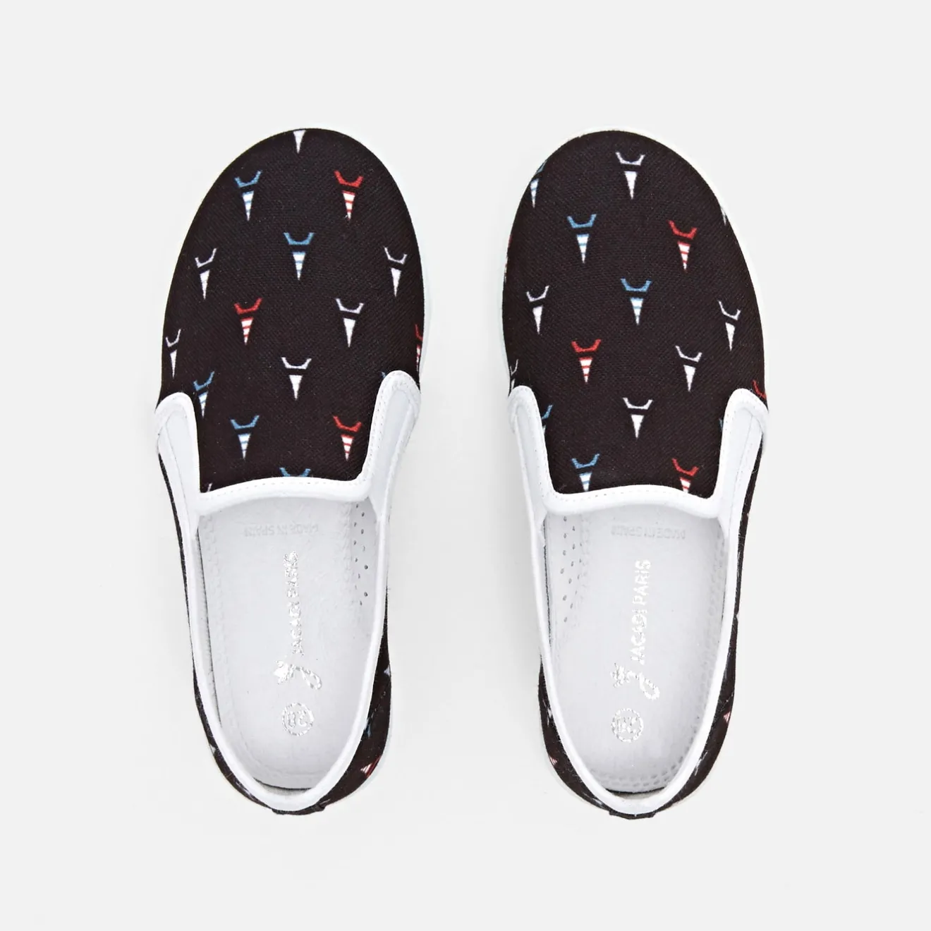 Tennis En Toiles|Baskets Et Tennis-Jacadi Slip-on enfant garçon - lore MARINE/MULTICO