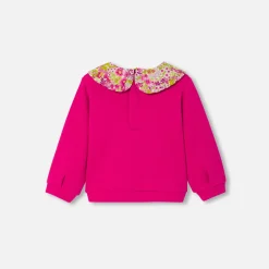 Pull, Sweat Et Cardigan-Jacadi Sweat bébé fille en molleton - FRAMBOISE