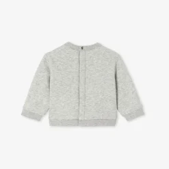 Pull, Sweat Et Cardigan-Jacadi Sweat bébé garçon doublé en sherpa - gris chine clair GRIS CHINE CLAIR JACADI