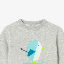 Pull, Sweat Et Cardigan-Jacadi Sweat bébé garçon doublé en sherpa - gris chine clair GRIS CHINE CLAIR JACADI