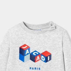 Pull, Sweat Et Cardigan-Jacadi Sweat bébé garçon en molleton - gris chine clair GRIS CHINE CLAIR JACADI