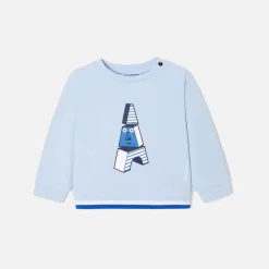 Pull, Sweat Et Cardigan-Jacadi Sweat bébé garçon en molleton - bleu clair BLEU CLAIR JACADI