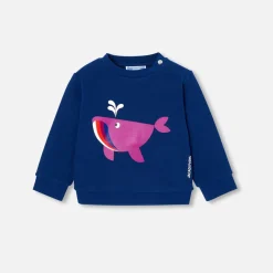 Pull, Sweat Et Cardigan-Jacadi Sweat bébé garçon en molleton - BLEU FONCE