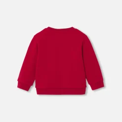 Pull, Sweat Et Cardigan-Jacadi Sweat bébé garçon en molleton - ROUGE RUBIS