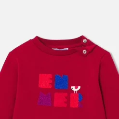 Pull, Sweat Et Cardigan-Jacadi Sweat bébé garçon en molleton - ROUGE RUBIS