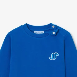 Pull, Sweat Et Cardigan-Jacadi Sweat bébé garçon en piqué - BLEU RIVAGE