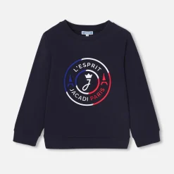 Pull, Sweat Et Cardigan-Jacadi Sweat enfant en interlock - marine MARINE JACADI