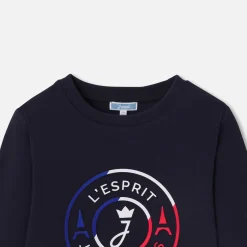 Pull, Sweat Et Cardigan-Jacadi Sweat enfant en interlock - marine MARINE JACADI
