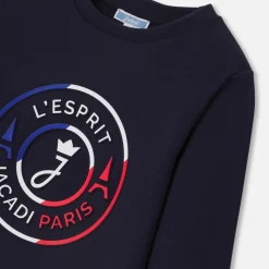 Pull, Sweat Et Cardigan-Jacadi Sweat enfant en interlock - marine MARINE JACADI