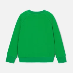 Pull, Sweat Et Cardigan-Jacadi Sweat enfant en piqué de coton - VERT