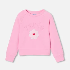 Pull, Sweat Et Cardigan-Jacadi Sweat enfant fille en maille piquée - ROSE TENDRE