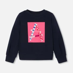 Pull, Sweat Et Cardigan-Jacadi Sweat enfant fille en molleton - marine MARINE JACADI