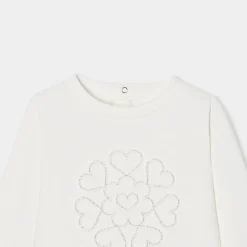 Pull, Sweat Et Cardigan-Jacadi Sweat enfant fille en molleton - blanc doux BLANC DOUX JACADI