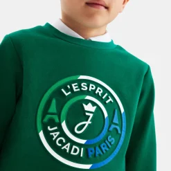 Pull, Sweat Et Cardigan-Jacadi Sweat enfant garçon - VERT FONCE