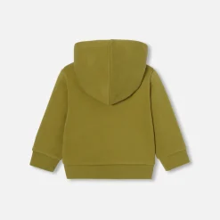 Pull, Sweat Et Cardigan-Jacadi Sweat zippé bébé garçon - VERT LICHEN