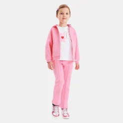 Pull, Sweat Et Cardigan-Jacadi Sweat zippé enfant fille - ROSE TENDRE