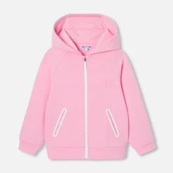 Pull, Sweat Et Cardigan-Jacadi Sweat zippé enfant fille - ROSE TENDRE
