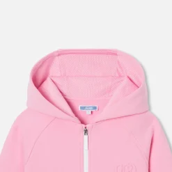 Pull, Sweat Et Cardigan-Jacadi Sweat zippé enfant fille - ROSE TENDRE