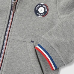 Pull, Sweat Et Cardigan-Jacadi Sweat zippé enfant garçon - gris chine clair GRIS CHINE CLAIR JACADI