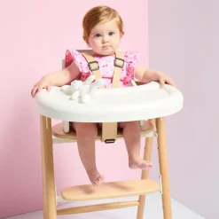 Mobilier|Bavoirs Et Langes-Jacadi Tablette chaise haute TOBO Charlie Crane x BLANC JACADI