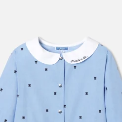 Accessoires|Robe Et Jupe-Jacadi Tablier enfant fille motif tulipe - BLEU/BLANC