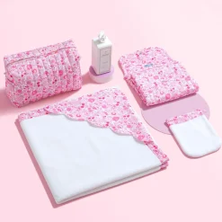 Sac À Langer, Trousse De Toilette|Sac À Langer Et Trousses De Toilette-Jacadi Tapis à langer nomade ROSE/MULTICO