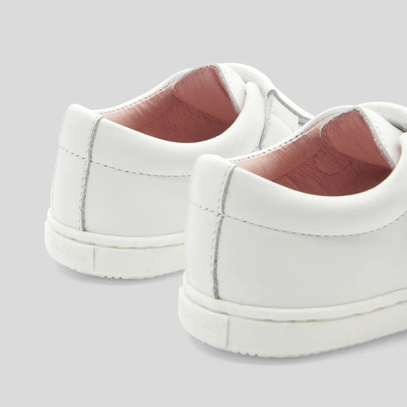Baskets Et Tennis|Chaussures-Jacadi Tennis bébé fille en cuir - blanc BLANC JACADI