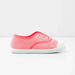 Chaussures En Toiles|Baskets Et Tennis-Jacadi Tennis en toile enfant fille - rose ROSE JACADI