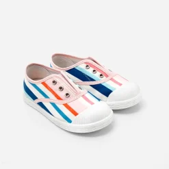 Chaussures En Toiles|Baskets Et Tennis-Jacadi Tennis en toile enfant fille - lore MULTICO
