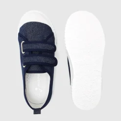 Tennis En Toiles|Baskets Et Tennis-Jacadi Tennis en toile enfant garçon DENIM FONCE
