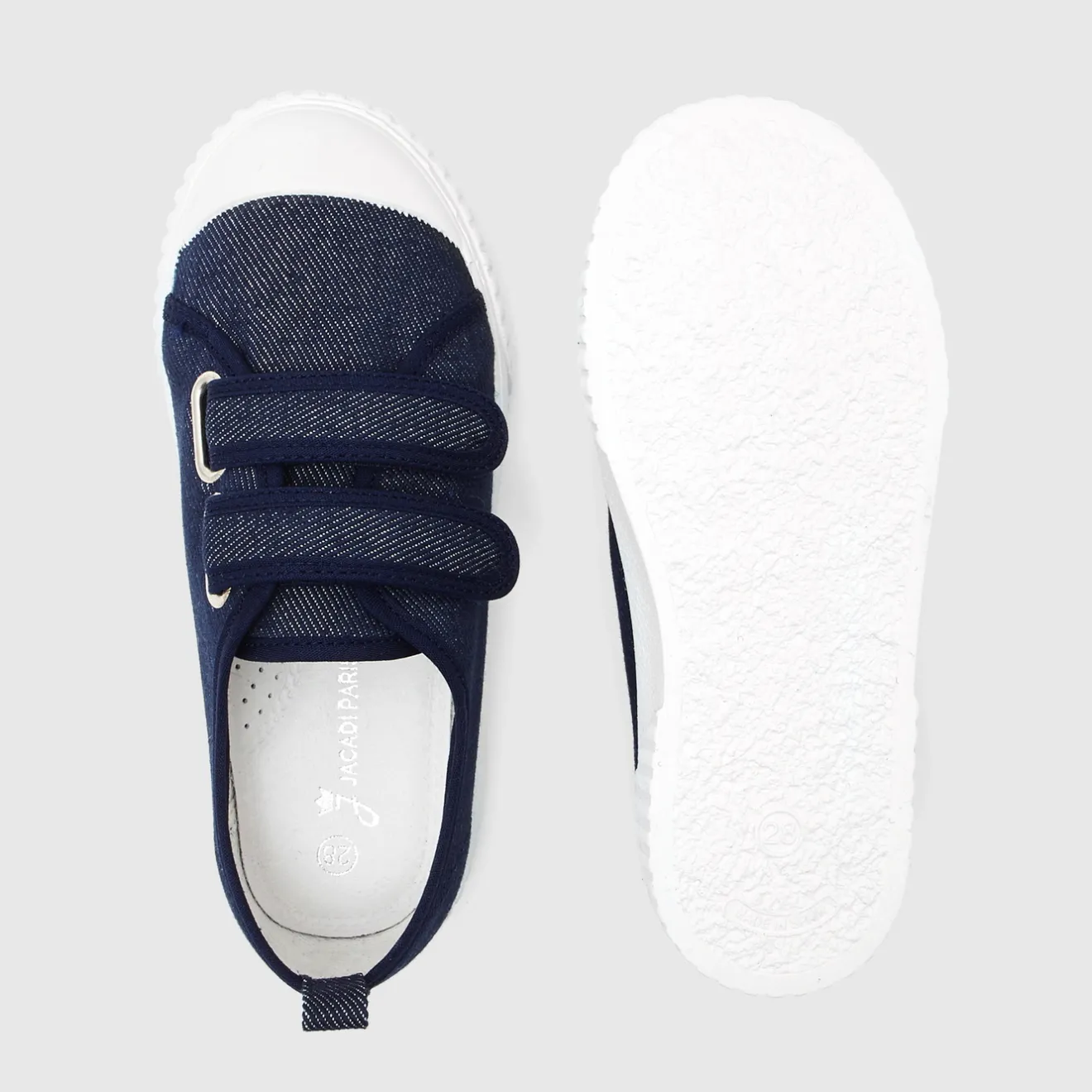 Tennis En Toiles|Baskets Et Tennis-Jacadi Tennis en toile enfant garçon DENIM FONCE
