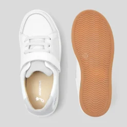 Baskets Et Tennis|Chaussures-Jacadi Tennis enfant en cuir lisse - blanc BLANC JACADI