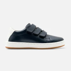 Baskets Et Tennis|Chaussures-Jacadi Tennis enfant garçon en cuir lisse - marine MARINE JACADI