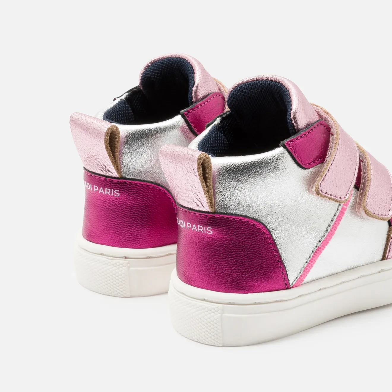 Baskets Et Tennis-Jacadi Tennis montantes bébé fille - lore ARGENT/MULTICO