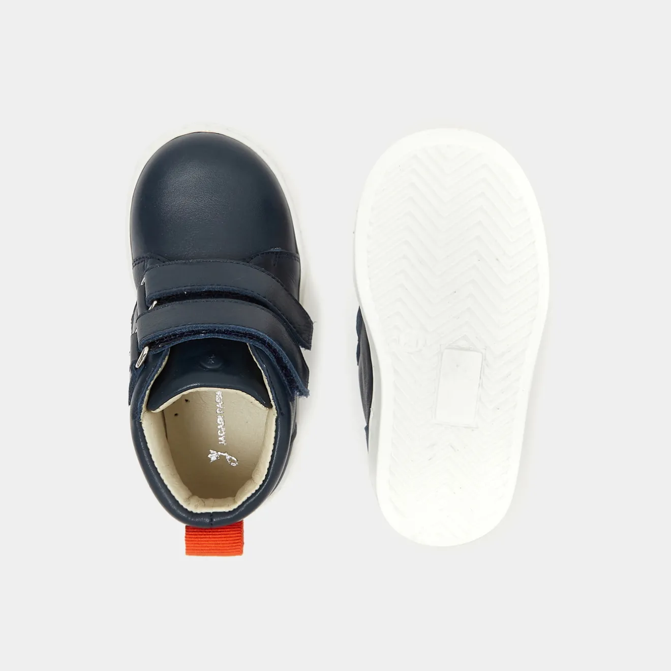 Baskets Et Tennis-Jacadi Tennis montantes bébé garçon en cuir lisse - marine MARINE JACADI