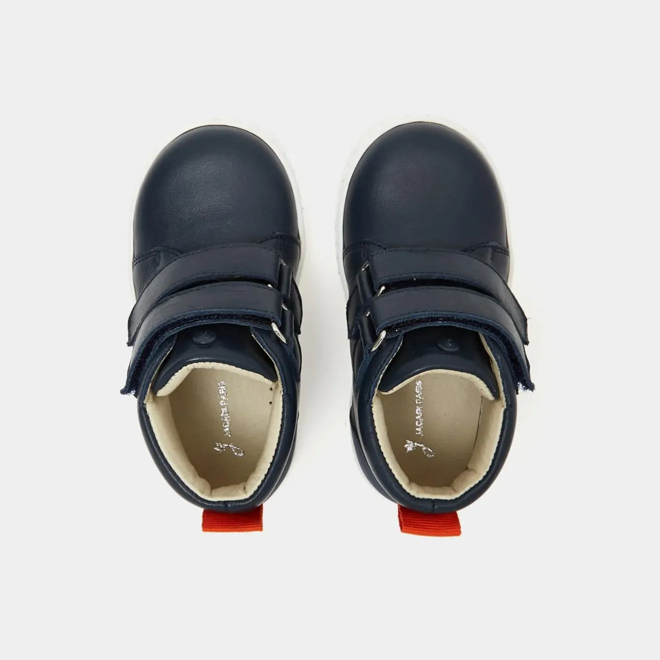 Baskets Et Tennis-Jacadi Tennis montantes bébé garçon en cuir lisse - marine MARINE JACADI