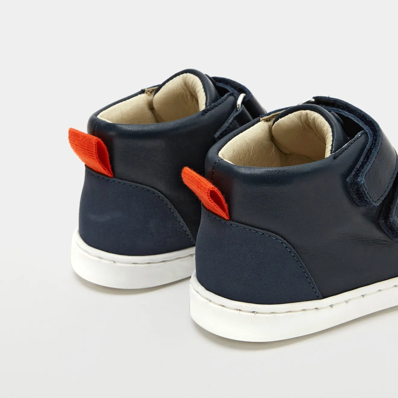 Baskets Et Tennis-Jacadi Tennis montantes bébé garçon en cuir lisse - marine MARINE JACADI