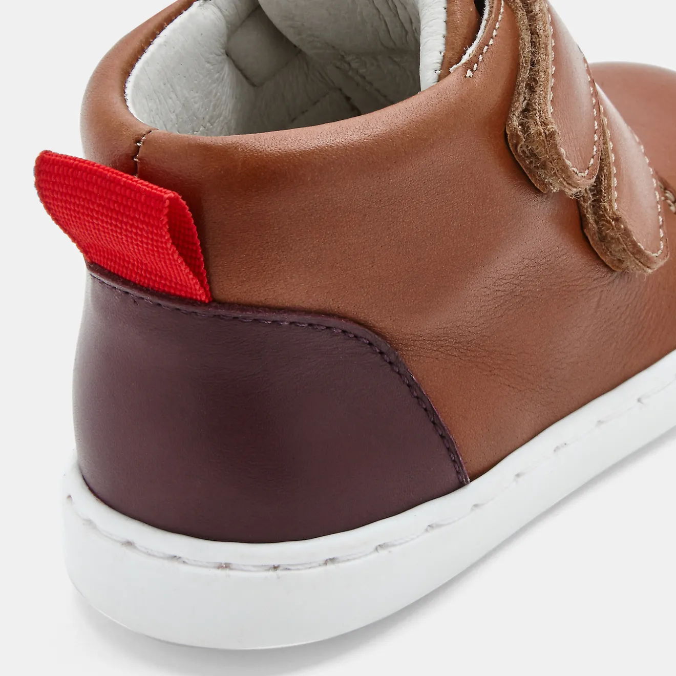 Baskets Et Tennis-Jacadi Tennis montantes bébé garçon en cuir lisse - NATUREL