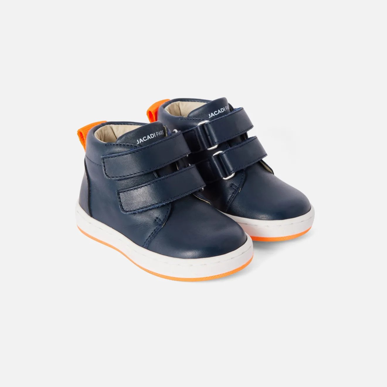 Baskets Et Tennis|Chaussures-Jacadi Tennis montantes bébé garçon en cuir lisse - marine MARINE JACADI