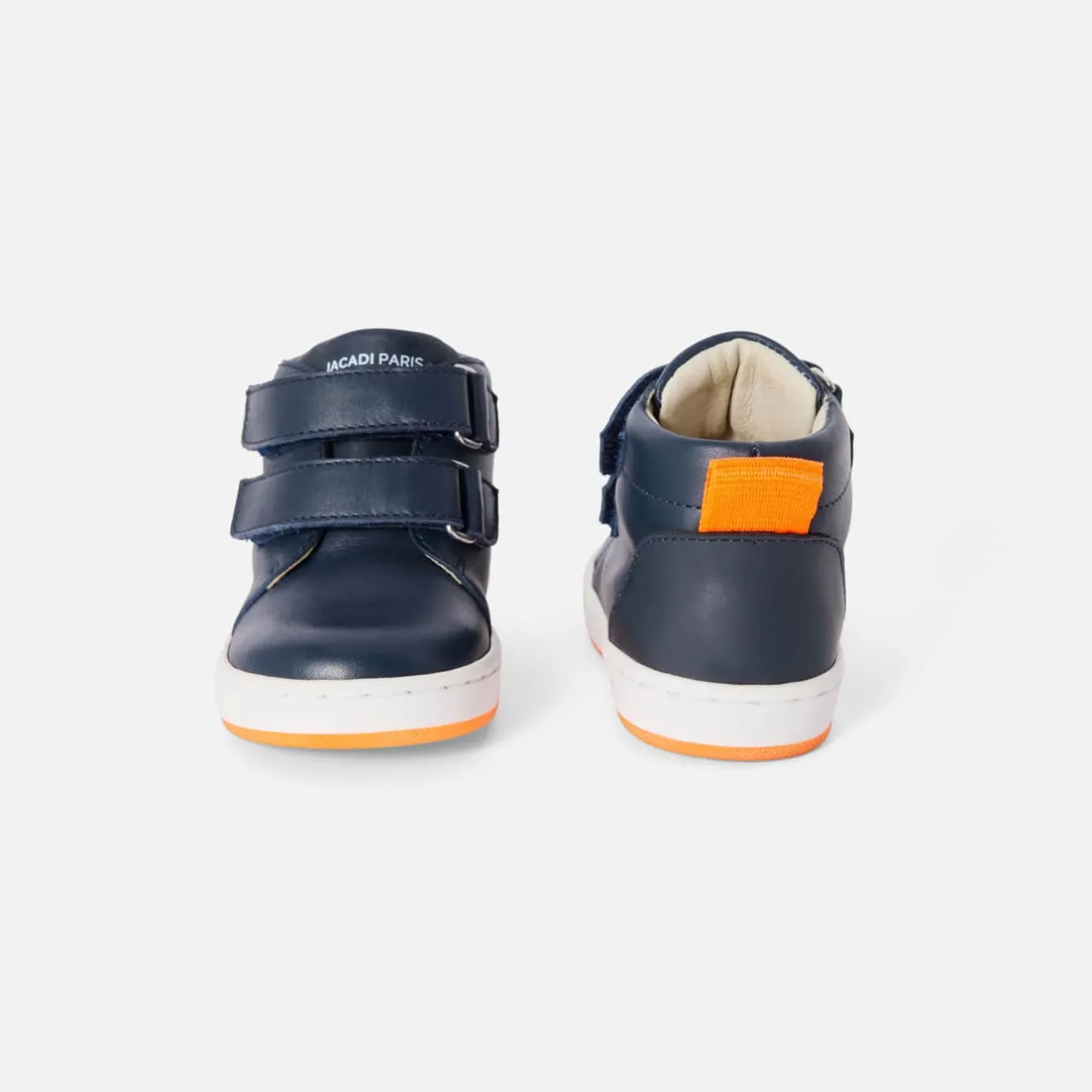 Baskets Et Tennis|Chaussures-Jacadi Tennis montantes bébé garçon en cuir lisse - marine MARINE JACADI