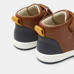 Baskets Et Tennis-Jacadi Tennis montantes bébé garçon en cuir lisse - NATUREL