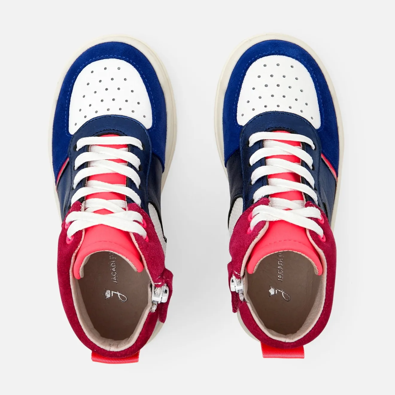 Baskets Et Tennis|Chaussures-Jacadi Tennis montantes enfant fille - MARINE/BLANC