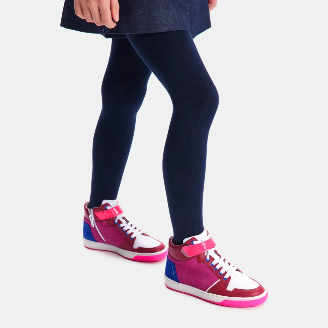 Baskets Et Tennis|Chaussures-Jacadi Tennis montantes enfant fille - ROSE