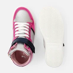 Baskets Et Tennis|Chaussures-Jacadi Tennis montantes enfant fille - lore ARGENT/MULTICO