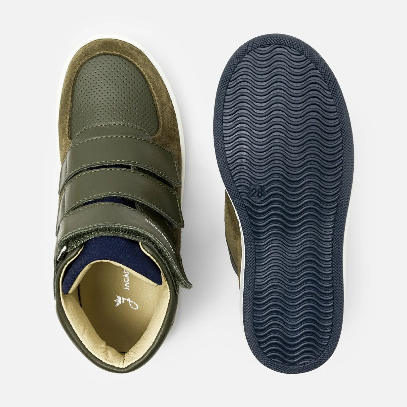 Baskets Et Tennis|Chaussures-Jacadi Tennis montantes enfant garçon - KAKI