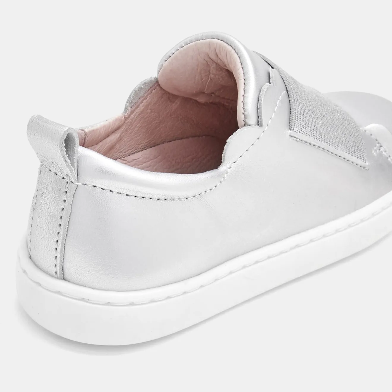 Baskets Et Tennis|Chaussures-Jacadi Tennis sans-gène enfant fille - ARGENT
