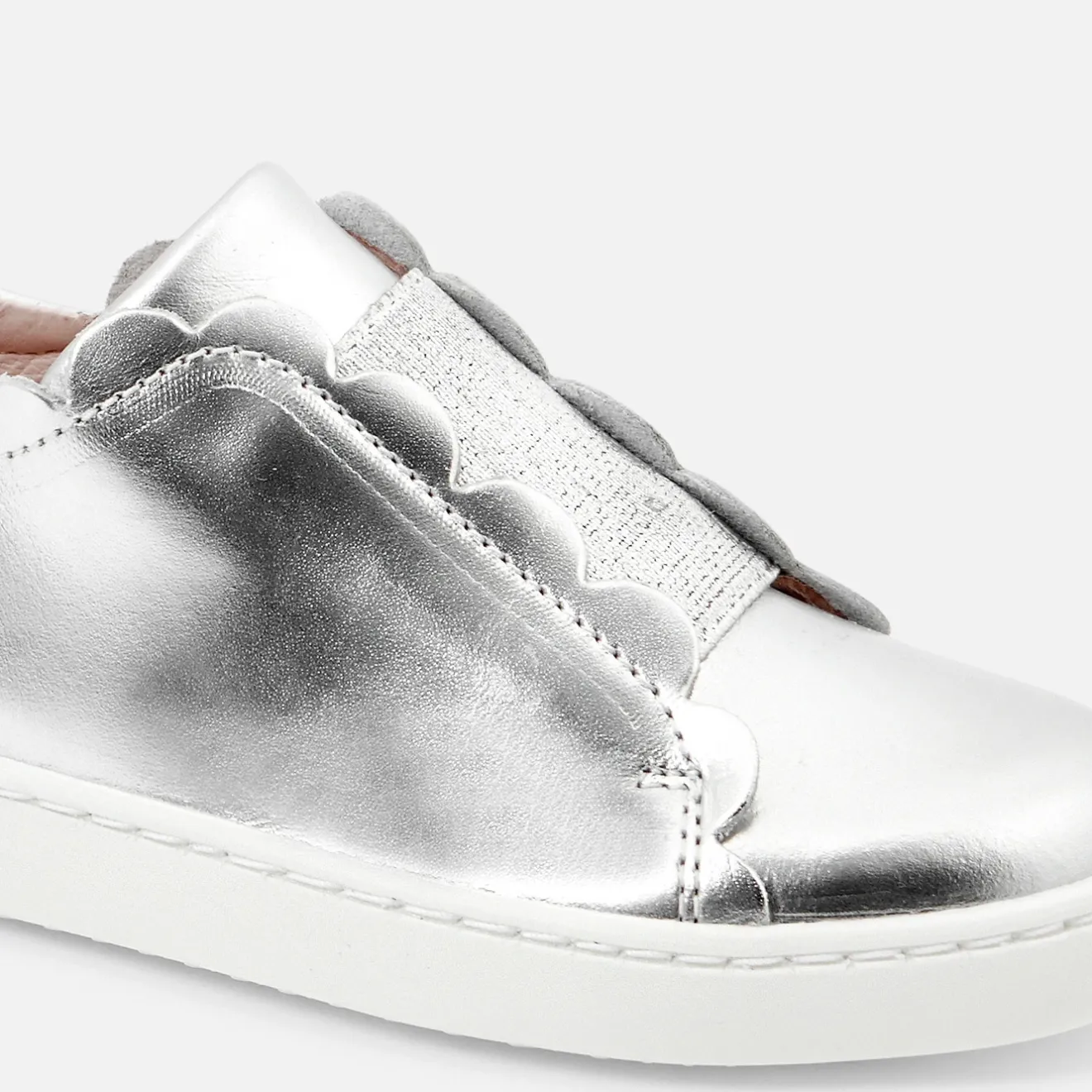 Baskets Et Tennis|Chaussures-Jacadi Tennis sans-gène enfant fille - ARGENT