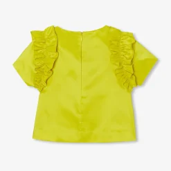 Blouse Et Chemise-Jacadi Top enfant fille en taffetas - LIME