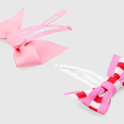 Accessoires-Jacadi Trio de barrettes bébé fille - lore ROSE/MULTICO