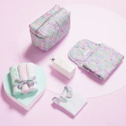 Sac À Langer, Trousse De Toilette|Sac À Langer Et Trousses De Toilette-Jacadi Trousse de toilette en tissu Liberty - lore BLANC/MULTICO